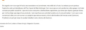 Proveedores de comida ecológica escuelas