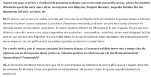Proveedores de comida ecológica escuelas